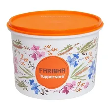 Kit Tupperware 2 Caixas Mantimentos Floral Farinha E Feijão Foto mini  2