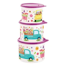 Kit Tupperware Caixas Caminho Das Flores 3 Cor Colorido Foto mini 1