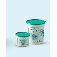 Kit Tupperware Coração Turquesa 4 Cor Azul-turquesa Foto mini 2