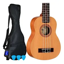 Kit Ukulele Soprano Acústico Su21m Stnt Mogno Shelby Foto mini 1