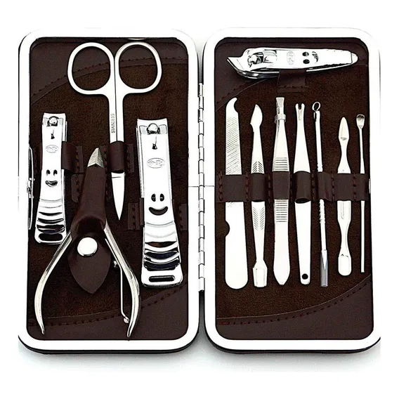 Kit Unhas Profissional Cortador Tesoura E Alicate Portátil Foto 1