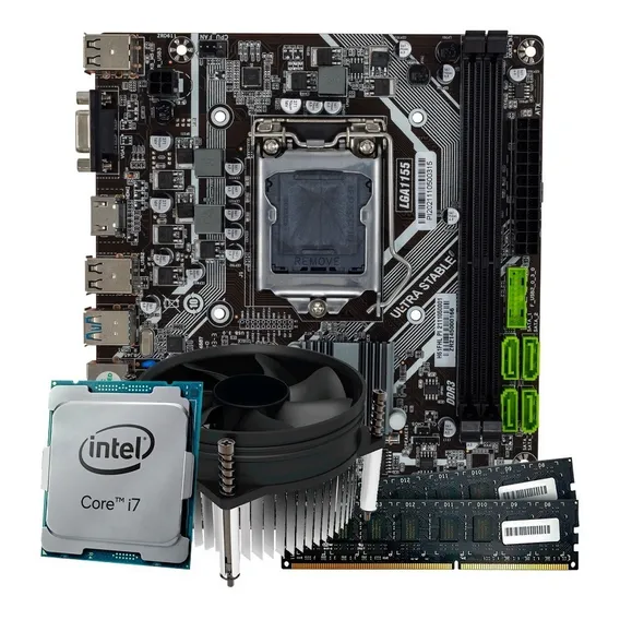 Kit Upgrade Gamer + Intel Core I7 + Placa Mãe + 16gb Ddr3 Cor Preto Foto 1