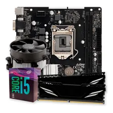 Kit Upgrade Gamer Intel I5-8400 + Cooler + H310 + 16gb Ddr4 Cor Preto Foto mini 1