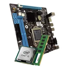 Kit Upgrade I3 2100 Memória Ram 8gb Cooler + Placa Mãe H61 Foto  mini 1