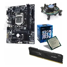 Kit Upgrade I3-7100 3.9 + Placa Mãe H110m C/memória 8gb Ddr4 Cor Preto Foto  mini 1