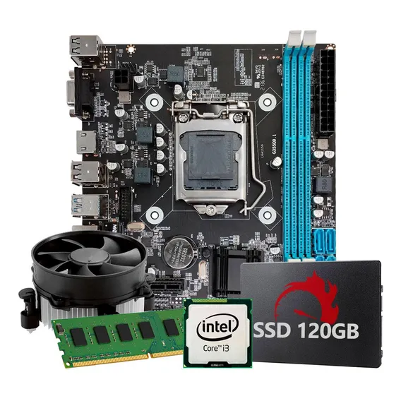 Kit Upgrade Intel Core I3 4 Geração, 4gb Ram, Ssd 120gb Foto 1