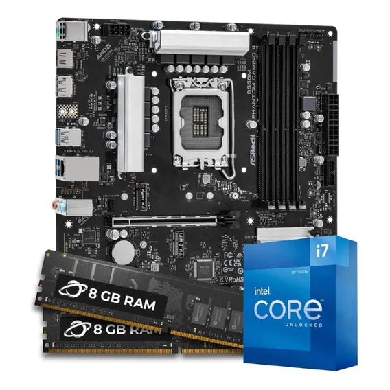 Kit Upgrade Intel I7 12700kf + Asrock B660m + 16gb Ddr4 Foto 1