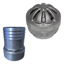 Kit Válvula Pé 3'' Sucção Tipo Cebola + Adaptador 3 Foto  mini 1