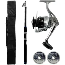 Kit Vara Telescopica Molinete + Porta Vara Linha Pesca Praia Cor Kit Vara 2.70m Molinete Porta Vara Foto mini 1