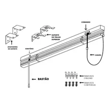 Kit Vareta/bastão Para Persiana Horizontal Direto Da Fábrica Cor Bastão Transparente Foto mini  2