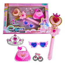 Kit Varinha Magica De Princesa Rosa E Acessorios - Castela Foto  mini 1