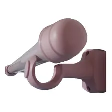 Kit VarĂŁo 2,00 Metros Para Cortina 28mm Rosa BebĂȘ Foto mini 1