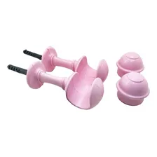 Kit VarĂŁo 2,00 Metros Para Cortina 28mm Rosa BebĂȘ Foto mini 4