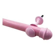 Kit VarĂŁo 2,00 Metros Para Cortina 28mm Rosa BebĂȘ Foto mini 3
