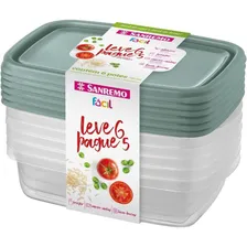 Kit Vasilhas Plásticas Potes Cozinha Com Tampa 6 785ml Foto mini 1