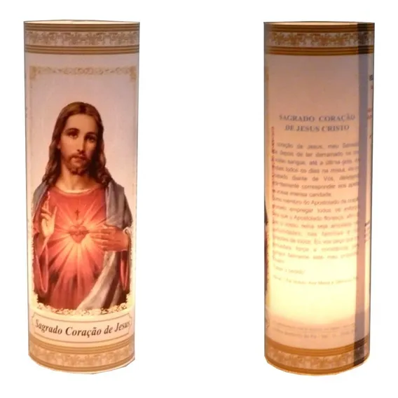 Kit Vela Votivas 7 Dias Oração Sagrado Coração De Jesus 3 Foto 1