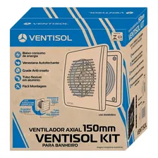 Kit Ventilador Exaustor Banheiro 150mm Ventisol Foto mini  2