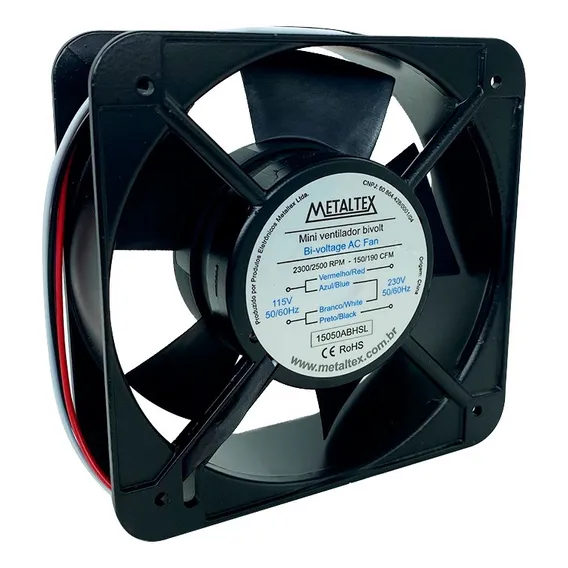 Kit Ventilador, Grade E Veneziana 150mm - Metaltex Diâmetro 150 Mm 110/220v Foto 1