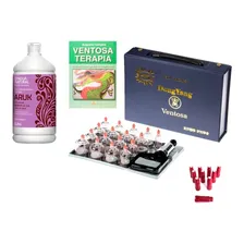 Kit Ventosaterapia 17 Copos + Pinos Magnético + Óleo E Livro Foto mini 1