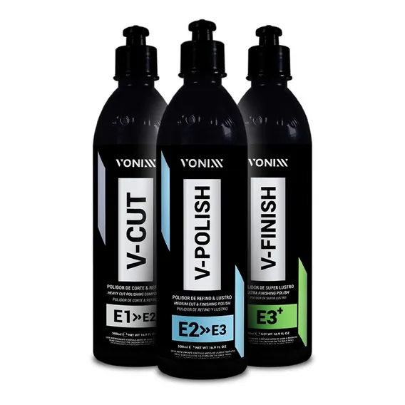 Kit Vhp Vonixx Polimento Automotivo V-cut V-polish V-finish Foto 1