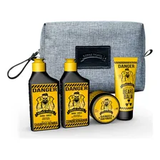 Kit Viagem Danger Barba Forte 4 Produtos + Necessaire Foto mini 1