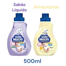 Kit Vida Macia Lava Roupa Amaciante Glicerina Camomila 500ml Foto  mini 1