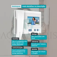 Kit Vídeo Porteiro Eletrônico Hdl 2 Pontos Sense Classic S Cor Preto Bivolt Foto mini  2