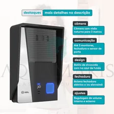 Kit VĂdeo Porteiro Hdl Classic S Com 3 Monitores Original Nf Cor Prateado Bivolt Foto mini 2