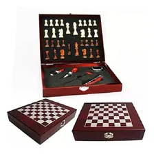 Kit Vinho 1 Caixa Madeira + 6 Peças Jogo De Xadrez - Unyhome Foto mini  2