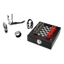 Kit Vinho E Jogo De Xadrez Preto Imaginarium Foto mini 1