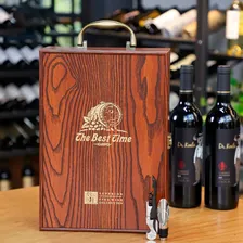 Kit Vinho Maleta Duas Garrafas E Acess贸rios Luxo Foto mini 4