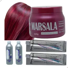Kit Vinho Marsala Mairibel 2 Tinta 1 Matizador 250g 2 Ox 20v Tom N 66.26 Vinho Marsala Foto  mini 1
