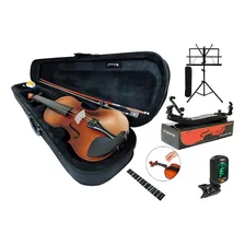 Kit Violino 4/4 + Espaleira + Afinador + Estante | Iniciante Foto mini 1