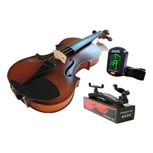Kit Violino Canhoto Barth Old 4/4+ Estojo+ Espaleira Cor Marrom-envelhecido Foto mini 1