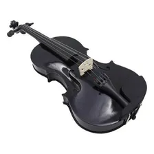 Kit Violino Canhoto Preto 4/4 Estojo Arco Breu Foto mini 3