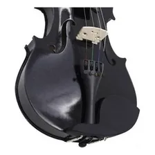 Kit Violino Canhoto Preto 4/4 Estojo Arco Breu Foto mini 4