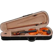 Kit Violino Dominante 4/4 Completo Estante Afinador Espaleir Cor Natural Foto mini 1