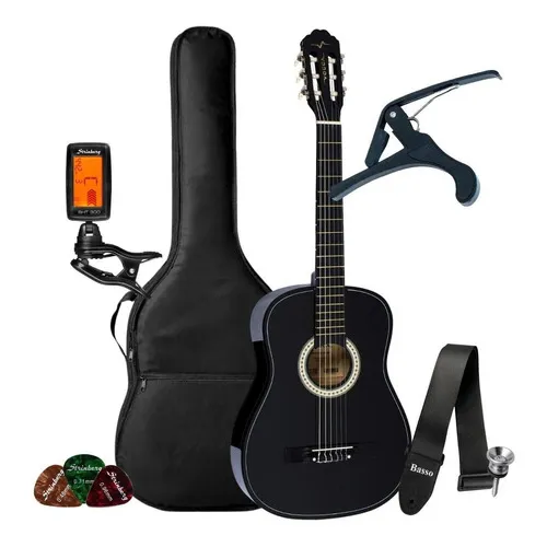 Kit Violão Acústico Iniciante Vogga Nylon + Acessórios Cor Vca104n Preto Foto 1