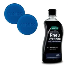 Kit Vonixx Pneu Pretinho 500ml + Aplicador De Espuma 2uni Foto mini 1