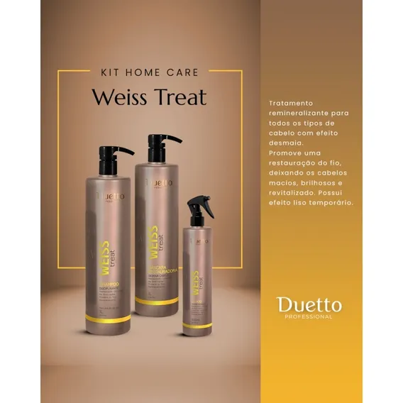 Kit Weiss Treat Efeito Liso Duetto Profissional Foto 1
