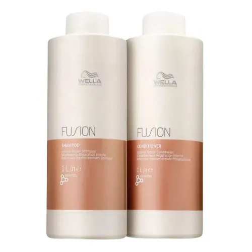 Kit Wella Fusion Shampoo 1l+ Condicionador 1l Foto 1