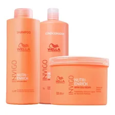 Kit Wella Invigo Enrich Pro Sh 1l + Cond 1l + Masc 500 Foto mini 1