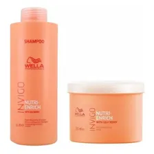 Kit Wella Invigo Nutri-enrich - (shampoo 1l + Máscara 500ml) Foto mini 1