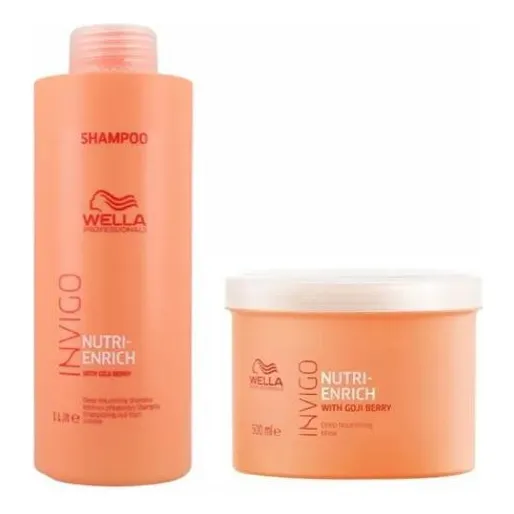 Kit Wella Invigo Nutri-enrich - (shampoo 1l + Máscara 500ml) Foto 1