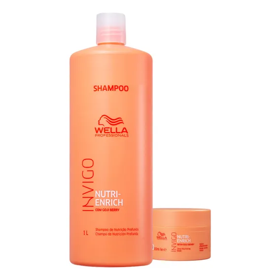 Kit Wella Professionals Invigo Nutri-enrich Shampoo Máscara Foto 1