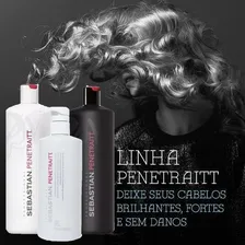 Kit Wella Sebastian Penetraitt Shampoo 1l + Condicionador 1l Foto mini  2
