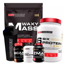 Kit Whey Proten + Hipercalórico + Zma + Bcaa +creatina +copo Sabor Chocolate Foto  mini 1