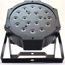Kit X 5 Canhões Canhão 18 Led Refletor Slim Strobo 64 Rgb Dmx Wash Iluminacao Dj Decoração Festa Profissional 110V/220V Foto mini 1