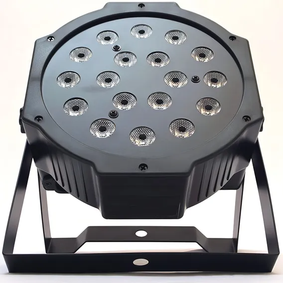 Kit X 5 Canhões Canhão 18 Led Refletor Slim Strobo 64 Rgb Dmx Wash Iluminacao Dj Decoração Festa Profissional 110V/220V Foto 1