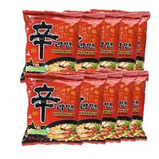 Kit X10 Miojo Coreano Apimentado Shin Ramyun 100g Nong Shin Foto mini 1